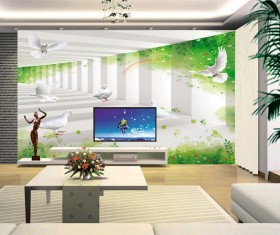 Tranh Dán Tường 3D